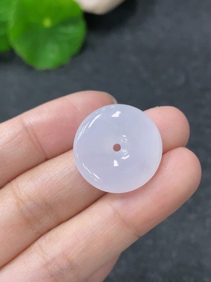 F32792268 Jadeite Pendant Peace Buckle Total Weight Approx. 3.6g