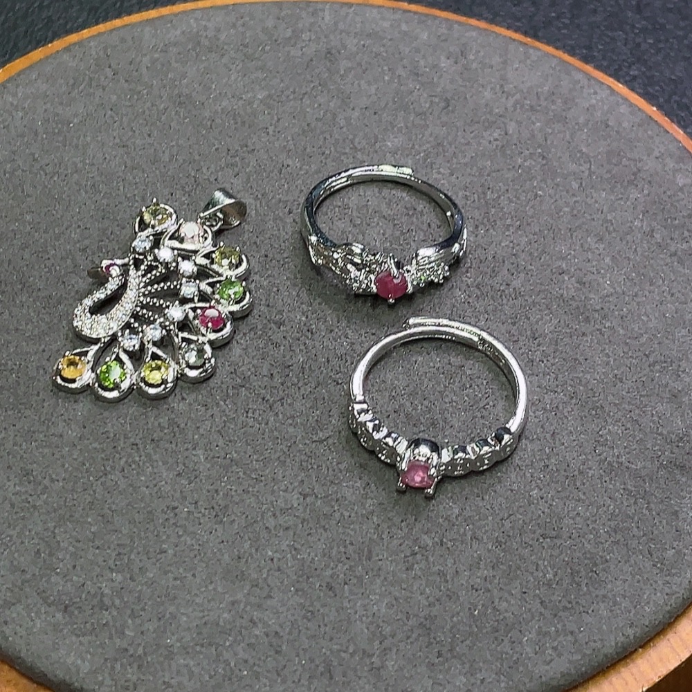 C31654938 Tourmaline Jewelry Non-Gold Total Weight Approx. 7.5g Sell as a Lot