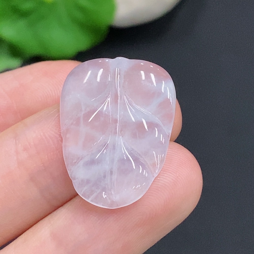 F32756508 JadeiteLeaf Pendant Total Weight Approx. 2.1g