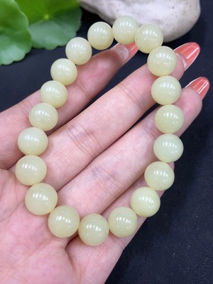 H34061844 Hetian Jade Bracelet, approx. 9.8mm, total weight approx. 29.2g