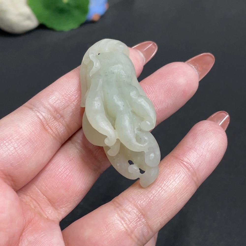 H34011854 Hetian Jade Pendant Buddha's Hand Total Weight About 22.9g