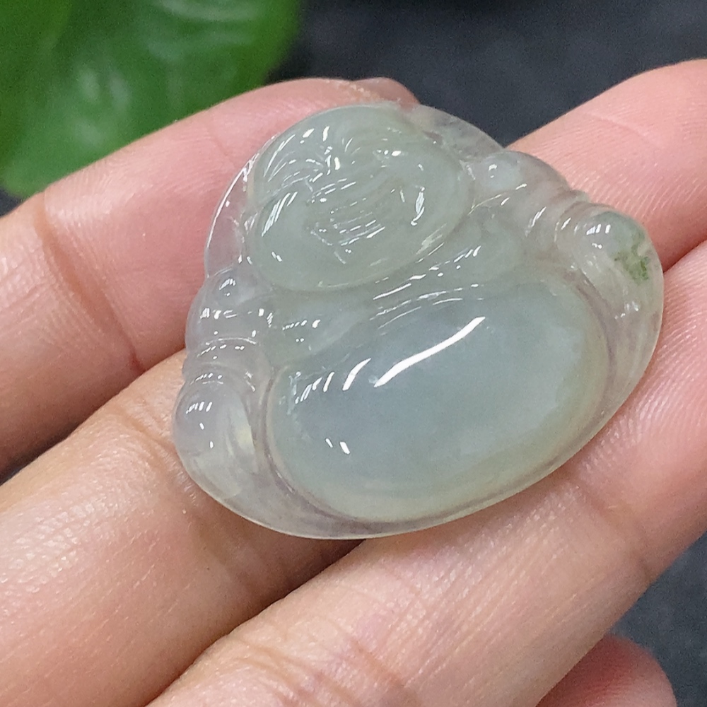 F34030973 Jadeite Buddha Pendant, Total Weight Approx. 6.69g