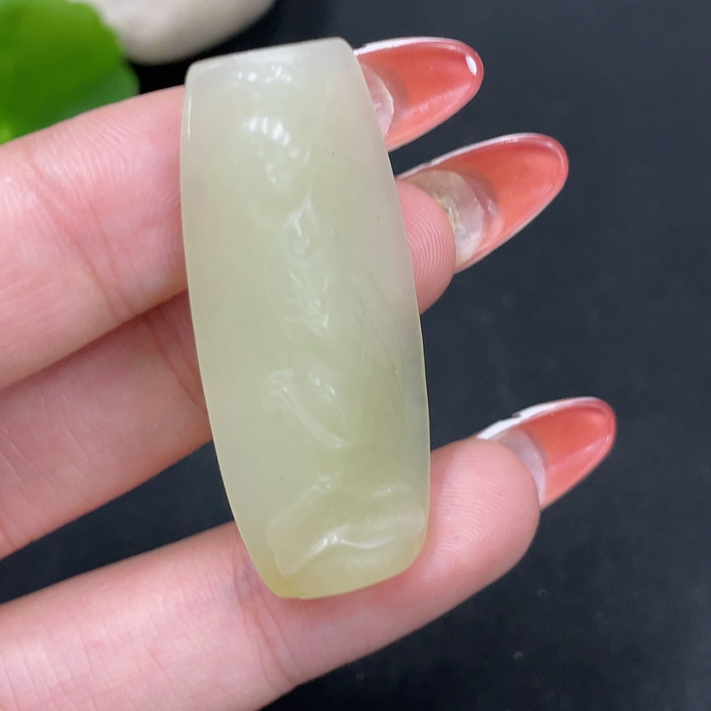 H34027528 Hetian Jade Pendant Rooster Total Weight About 7.2g