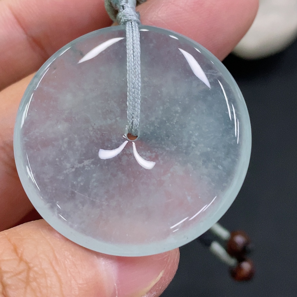 F33882433 Jadeite Safety Buckle, total weight including rope approx. 14.5g