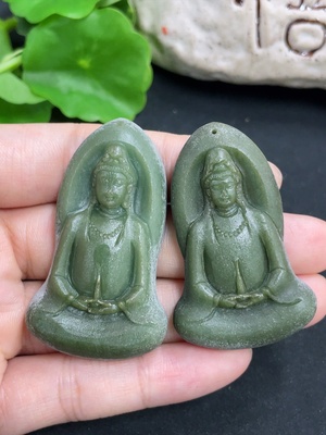 F46571088 翡翠挂件一手走 毛货