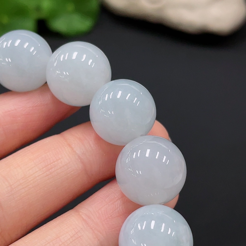 F26996275 JadeiteBeaded Bracelet, Approx. 14.7mm, Total Weight About 81.37g