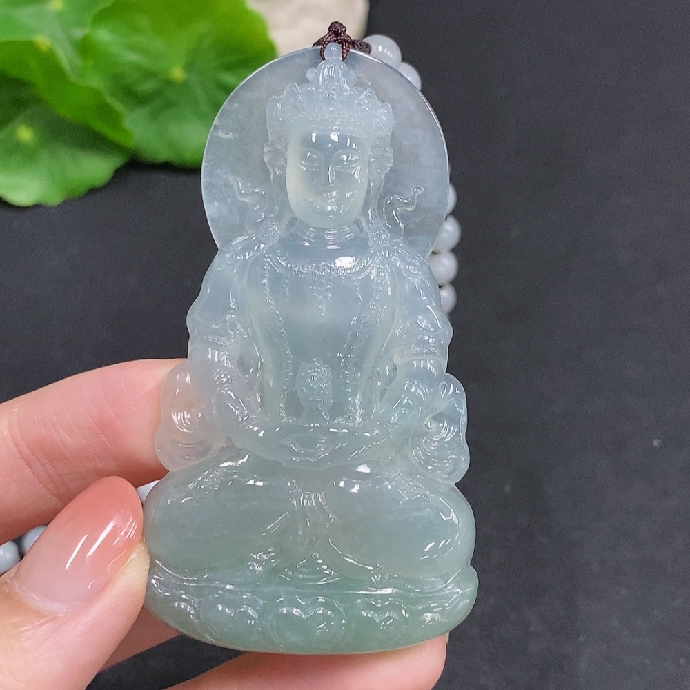 F34968972 Jadeite Tara Pendant