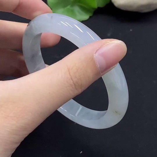 F35091743 Jadeite Round Bangle Size 55 Total Weight Approx. 43.83g