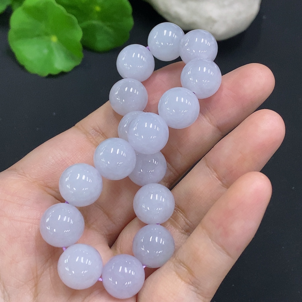 F31647791 Jadeite Beaded Necklace Approx. 12mm Total Weight About 49.7g