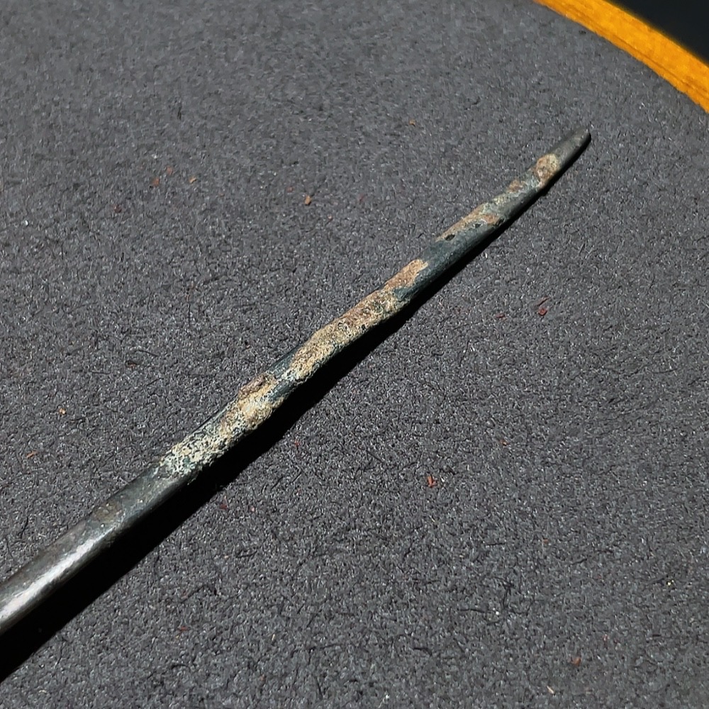 W33937458 Qing Dynasty Gilt Silver Hairpin, Approximately 4.6g, Miscellaneous