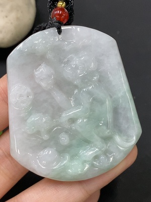 F29394196 JadeitePendant (Total Weight Without Rope: Approx. 30.35g)