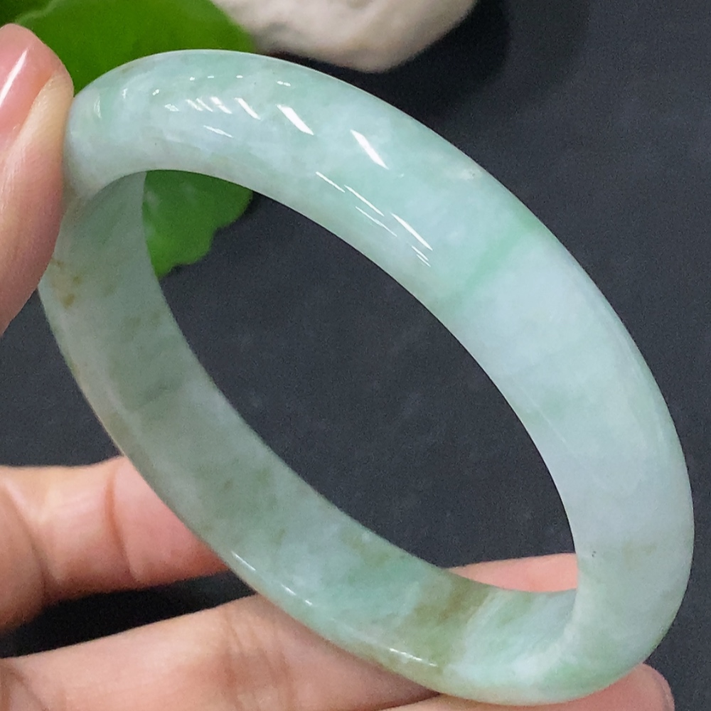 F35115895 Jadeite Round Bracelet Total Weight Approx. 48.2g Size 56.1