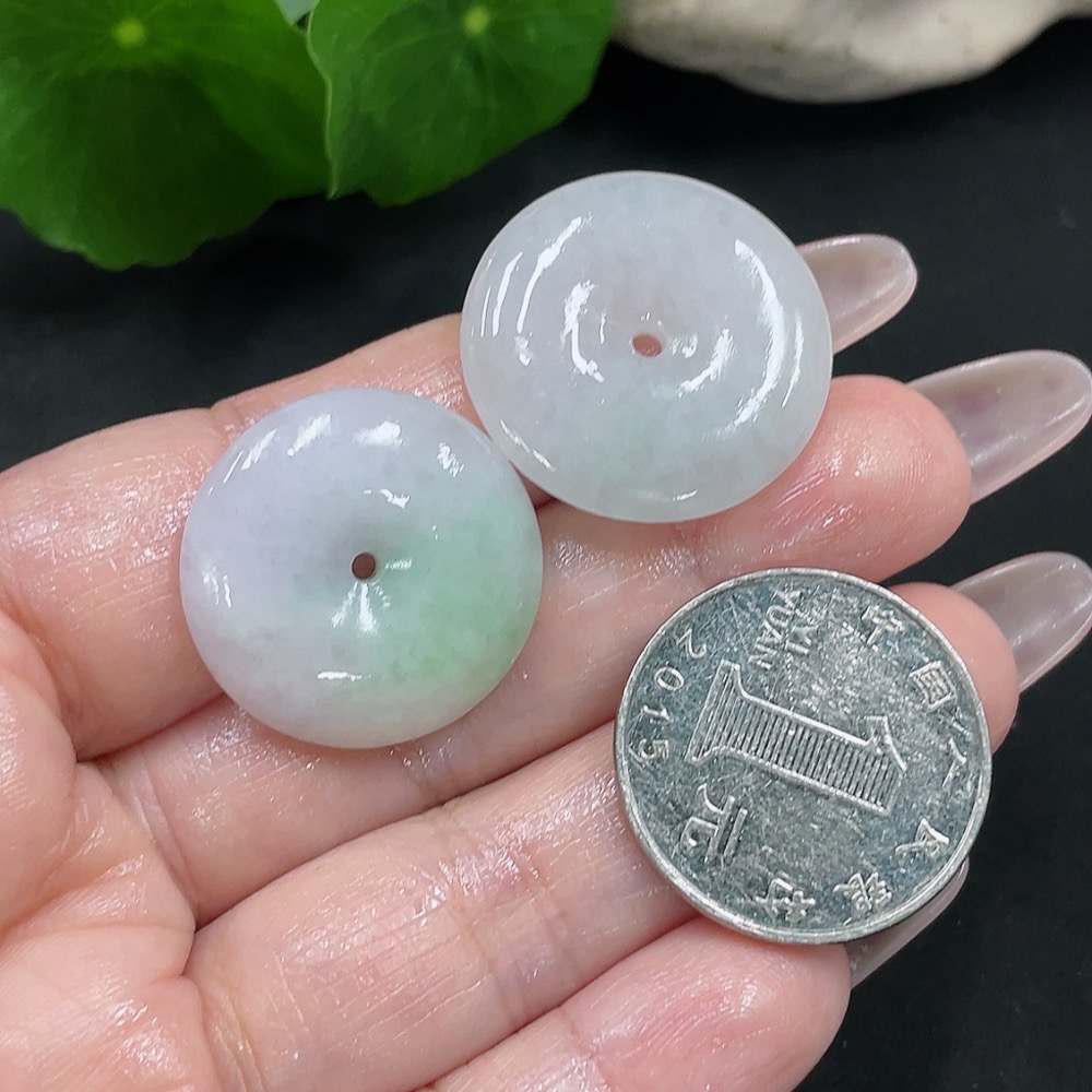 F35082423 Jadeite Rough Pendant Peace Buckle Sell as a Lot