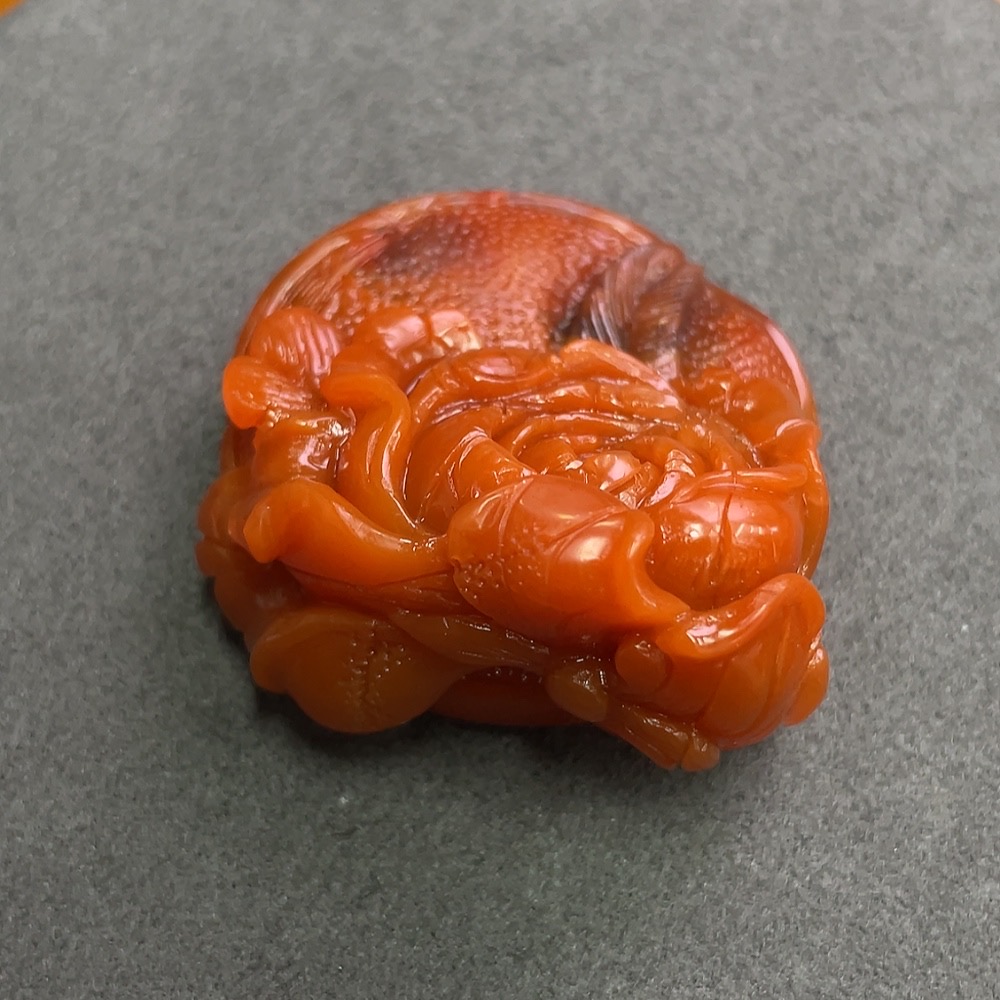 C12350659 South Red Agate Pendant, Approx. 37.33g