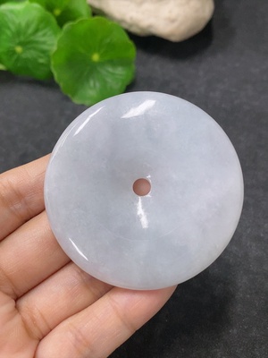 F34954699 Jadeite Pendant Peace Buckle Total Weight Approx. 36.76g