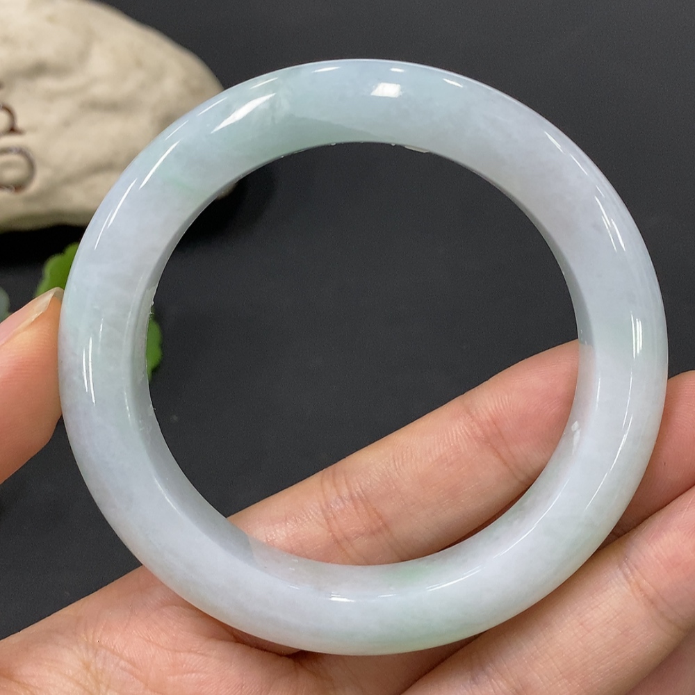 F29395187 Jadeite Round Bangle Total Weight Approx.68.32g Size 55.8