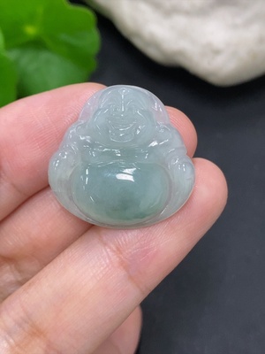 F41927748 翡翠佛公挂件 货品总重约4.3克