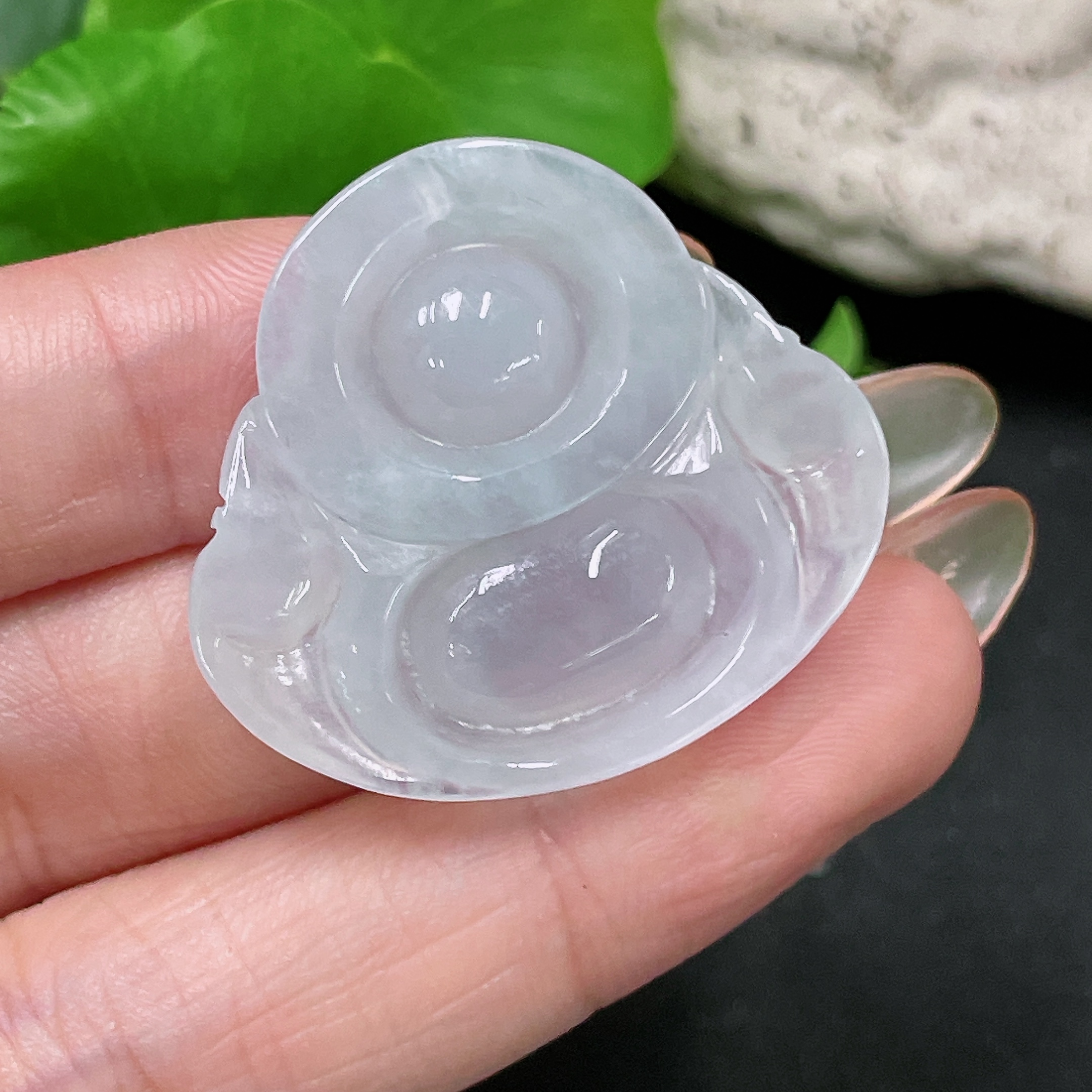 F34984527 Jadeite Pendant Buddha Total Weight Approx. 8.7g