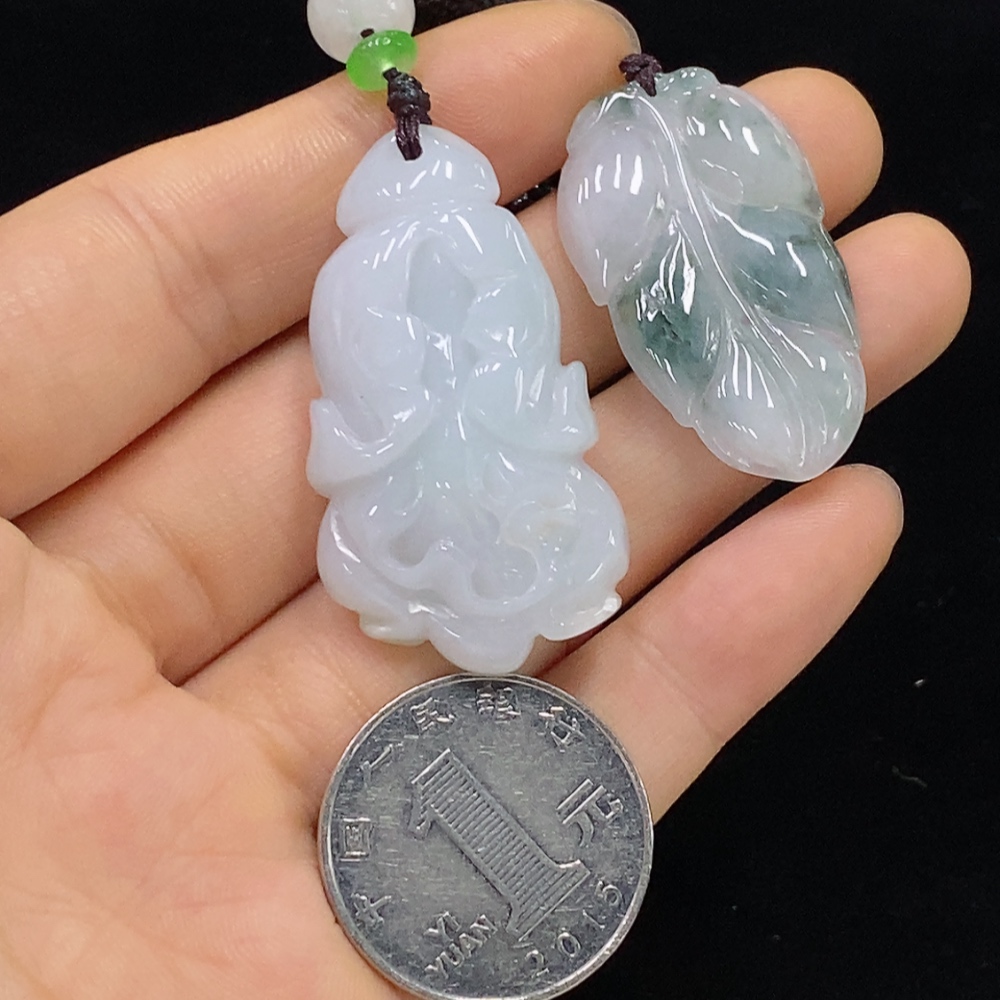 F30443465 One Lot of Jadeite Pendants with Non-Grade A Beads