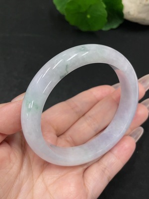 F34068830 Jadeite Round Bangle Size 58 Total Weight Approx. 56.7g (Including Other Mineral Components)