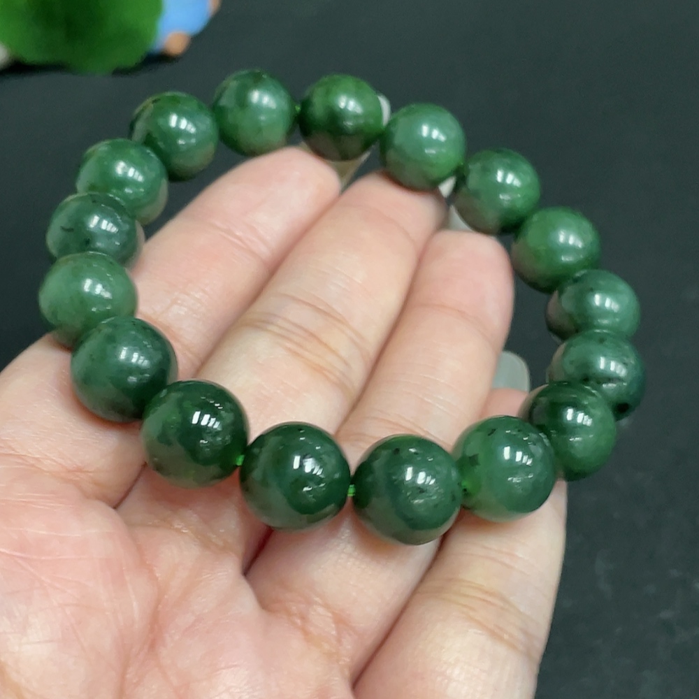 H28273457 Hetian Jade Bracelet, Approx. 11.5 mm, Total Weight Approx. 44.7g