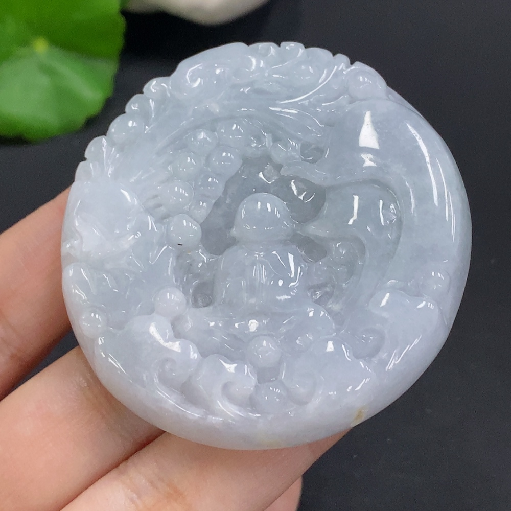 F25921461 Jadeite Enlightenment Pendant Total Weight Approx. 54.4g