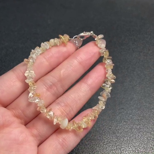 C34008584 Crystal Bracelet Non-Gold Total Weight Approx.6g Size About4.5mm