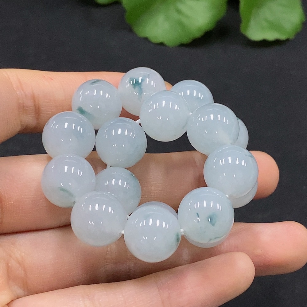 F30498314 JadeiteBead Bracelet, Approx. 12mm, Total Weight Approx. 51.1g