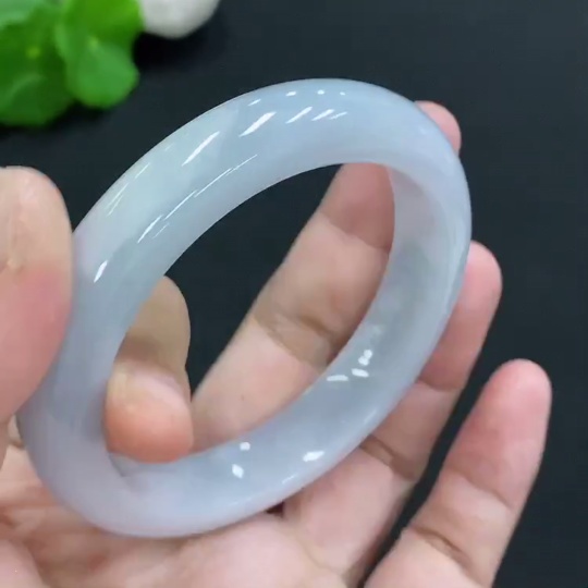 F24798077 Jadeite Round Bangle Size 55.8 Total Weight Approx. 57.5g