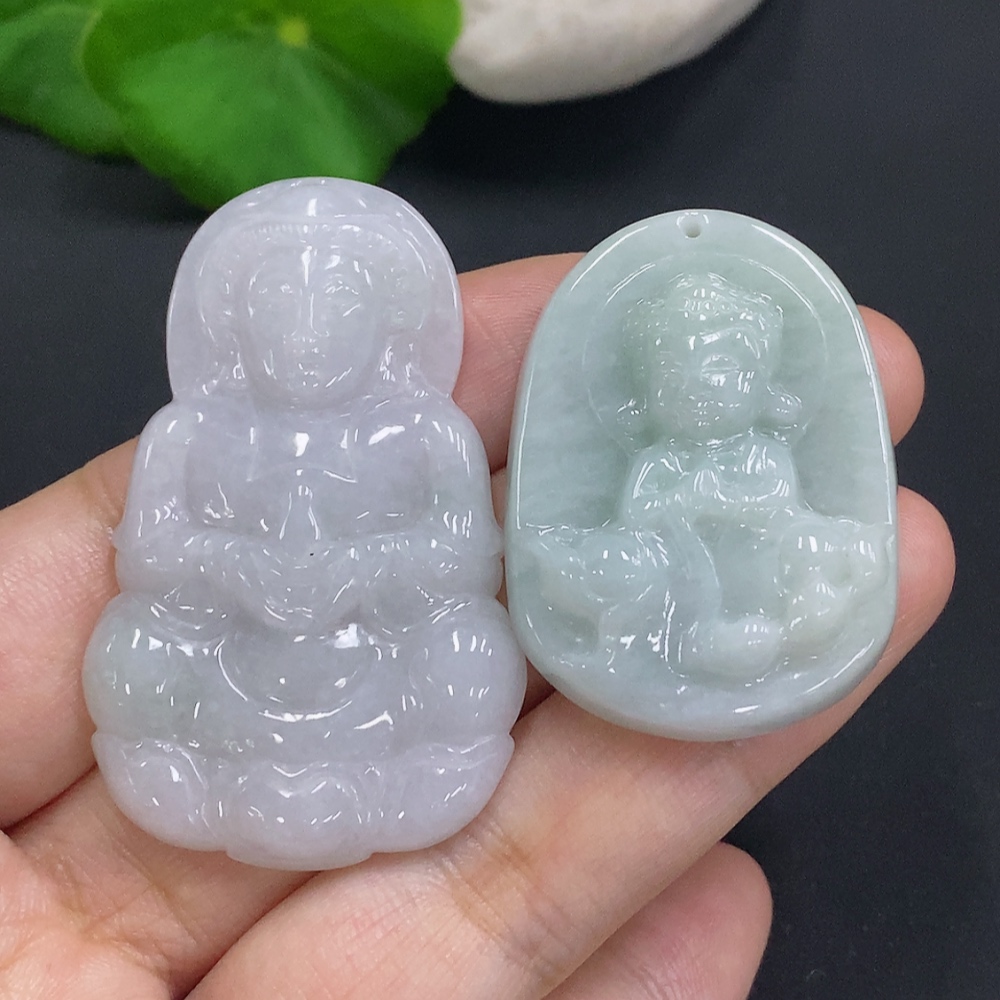 F28231074 A batch of jadeite pendants sold together