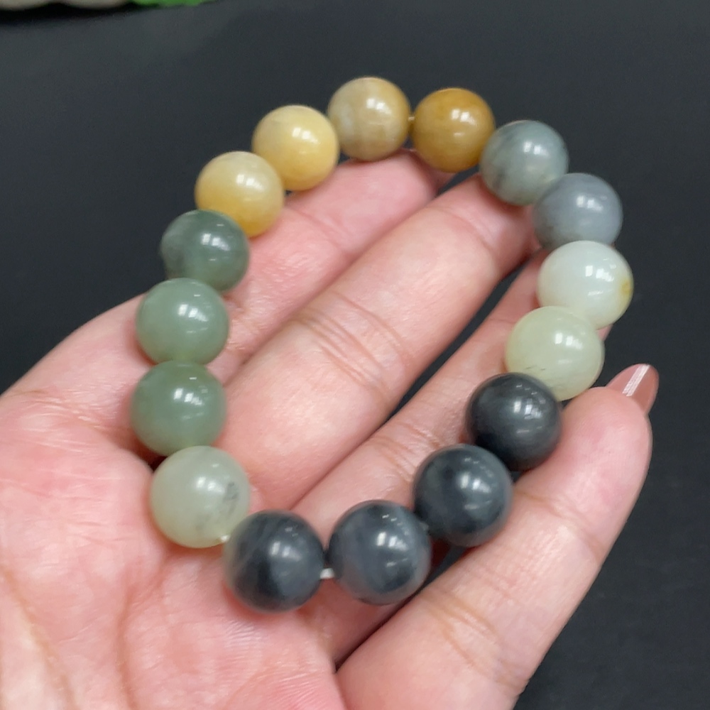 H34973165 Hetian Jade Bracelet, Approx. 11.9 mm, Total Weight Approx. 43.4g