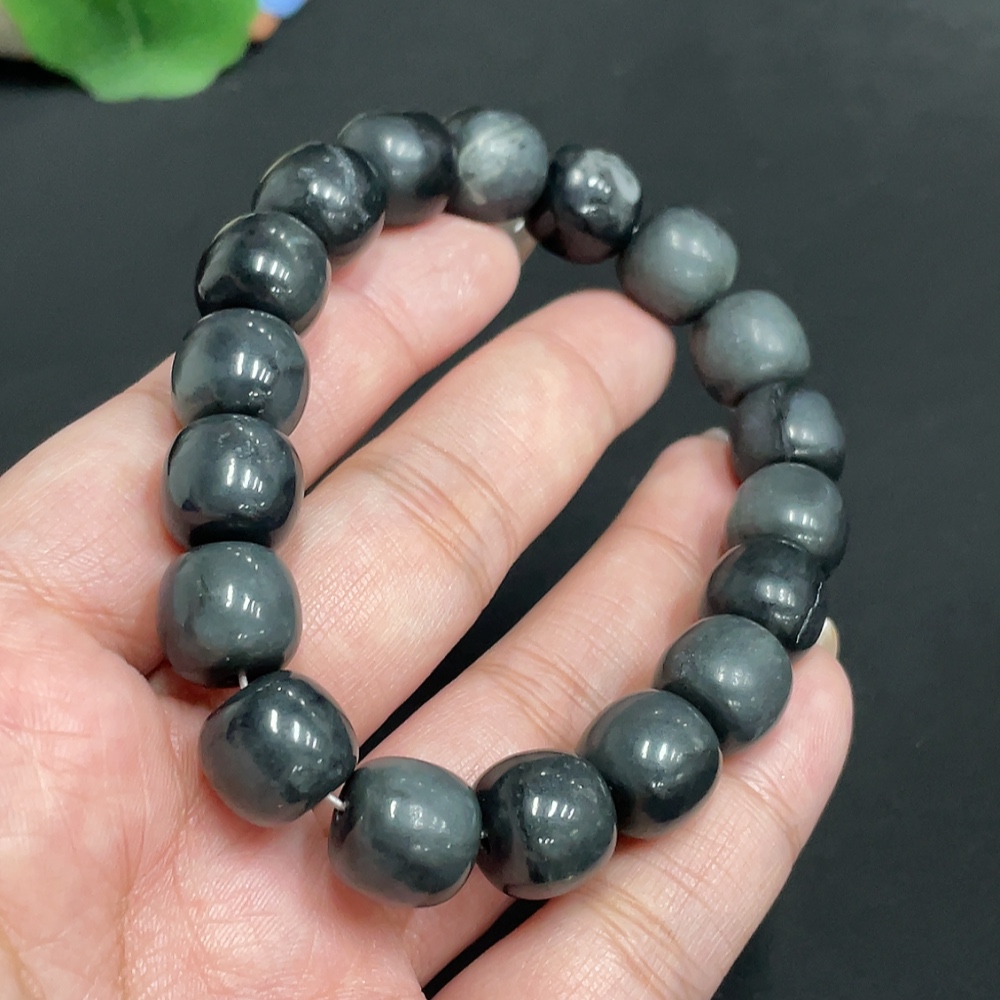 H31677581 Hetian Jade Bracelet, Approx. 11.7mm, Total Weight Approx. 51g