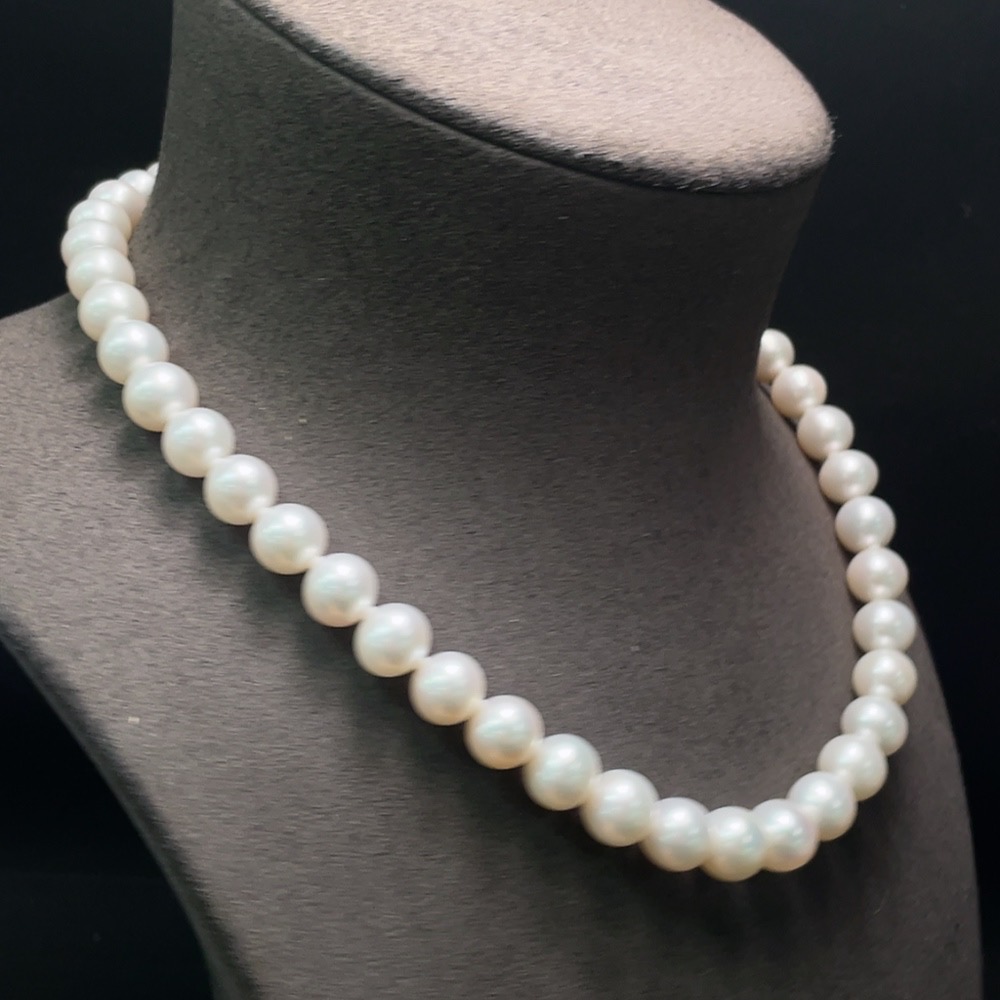 C29343396 Pearl Beaded Necklace Total Weight Approx. 57.01g Size 9.4mm Red Parts Non-Gold Others Gold Content 58%