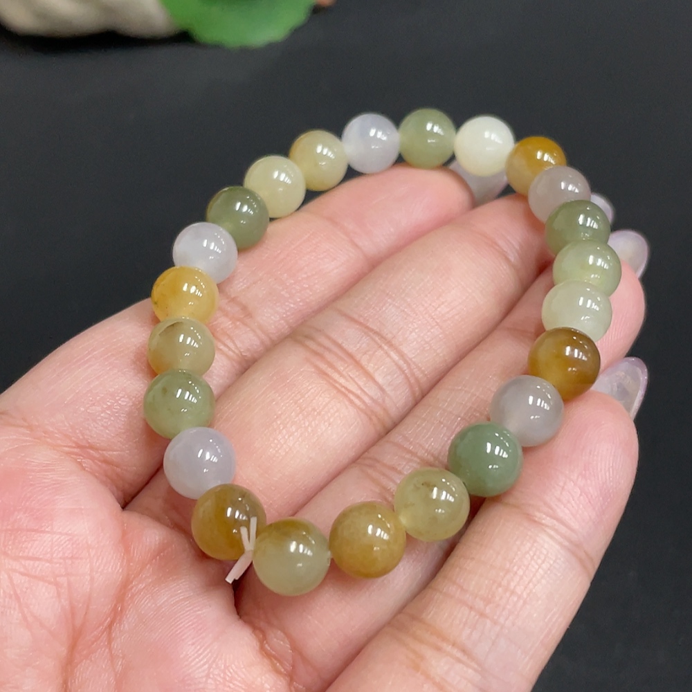 H34972669 Hetian Jade Bracelet, Approx. 7.6 mm, Total Weight Approx. 17.4g