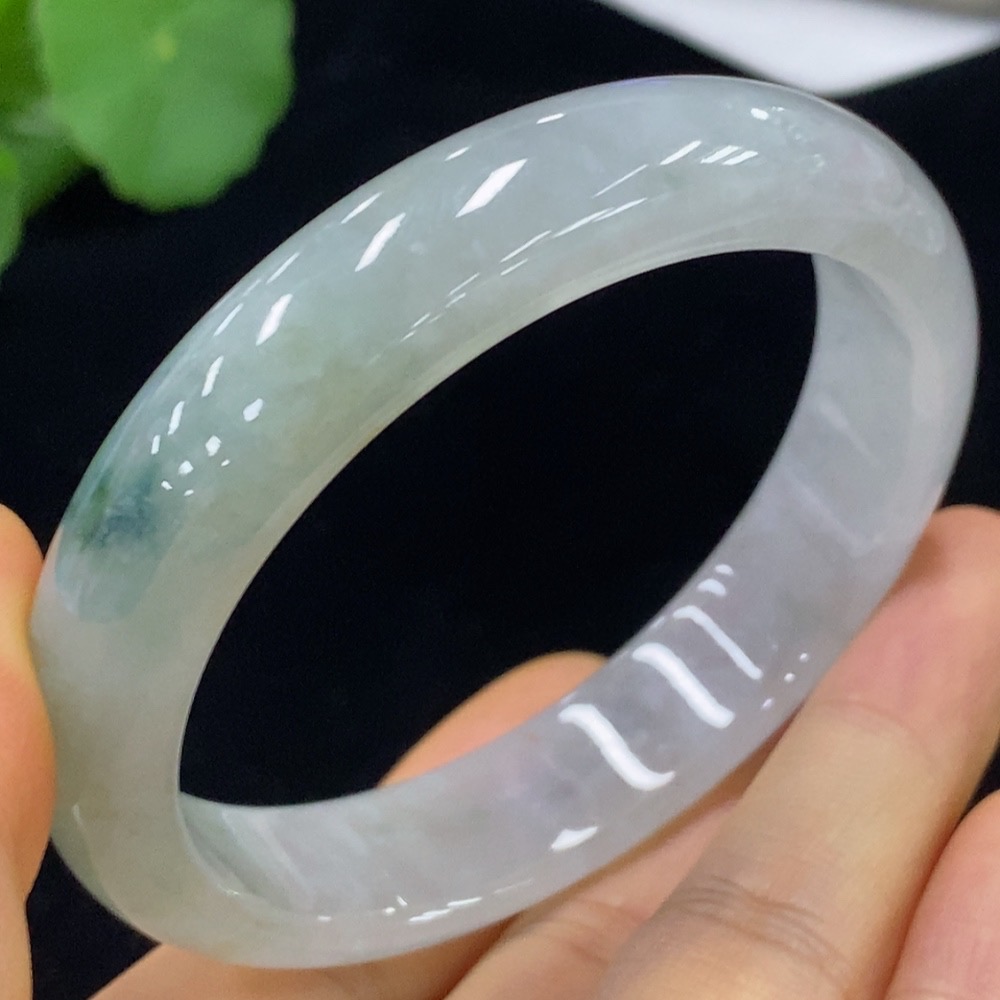F35094298 Jadeite Regular Round Bangle Size 57.6 Total Weight Approx. 53.27g