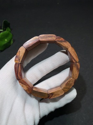 W34987885 Huanghuali Wood Bead Bracelet, Total Weight Approx. 27.1g, Size 20.7mm