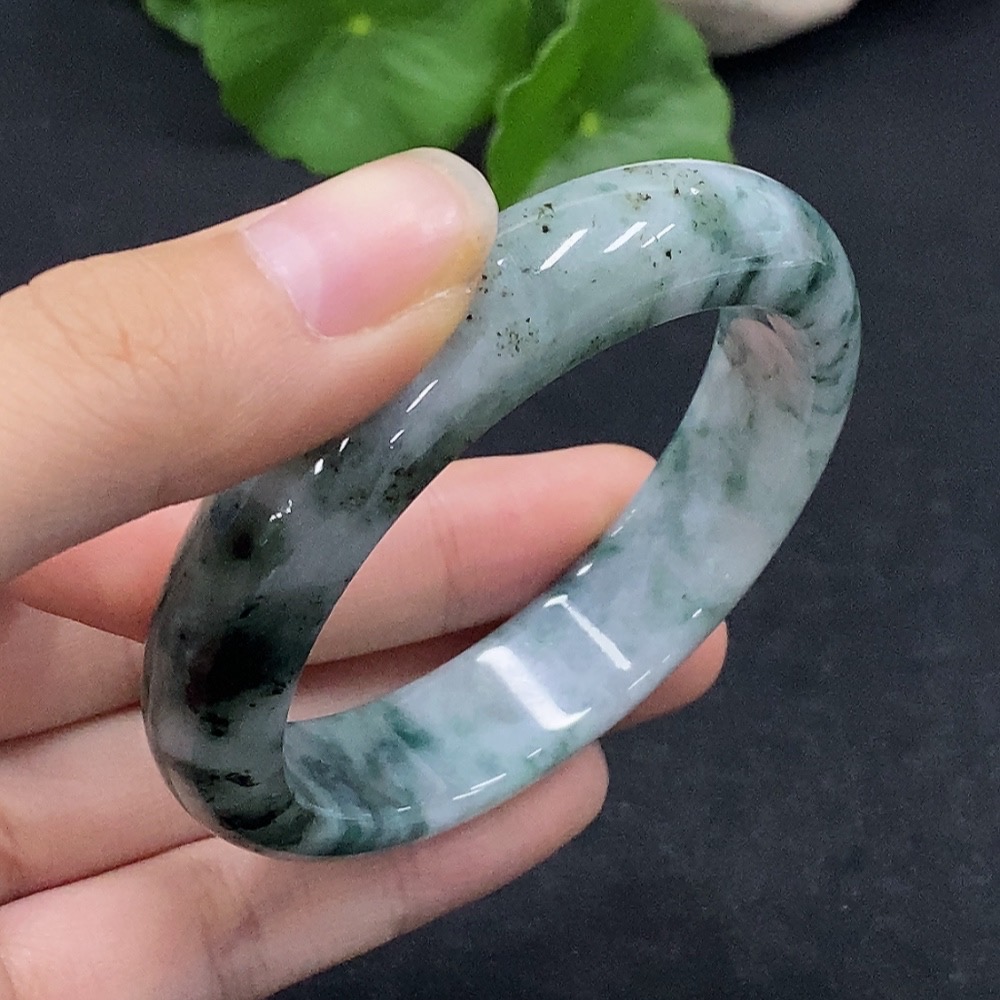F32818657 Jadeite Round Bracelet Size 52.6 Total Weight Approx. 52.37g