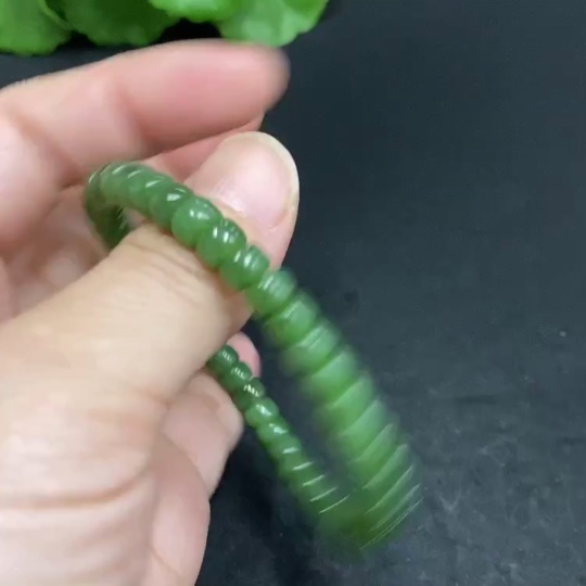 H33904105 Hetian Jade Bracelet, Approx. 5.8mm, Total Weight Approx. 13g