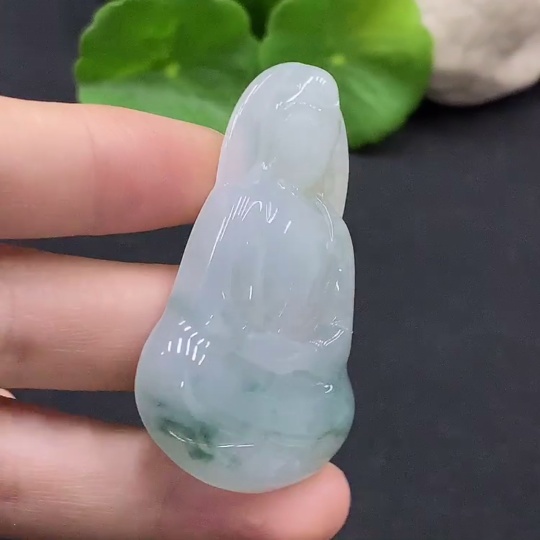 F31603849 Jadeite Guanyin Pendant Total Weight Approx. 18.06g