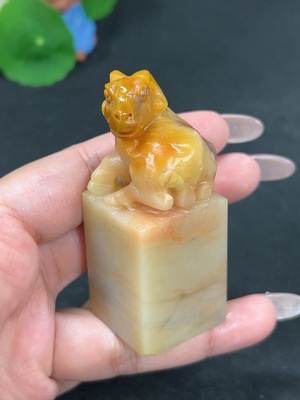 H41939981 老挝石羊如意印章 货品总重约112.6g