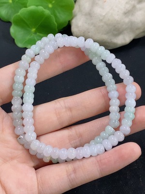 F46548890 翡翠手串 一手走  货品总重约27.19g
