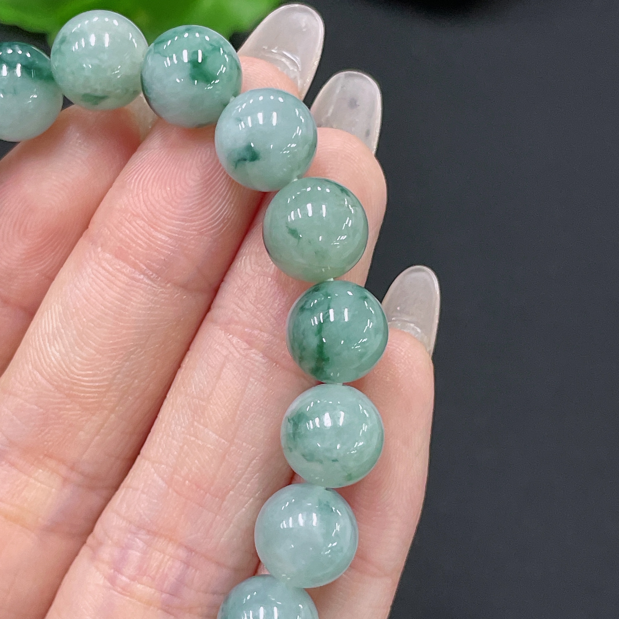 F35159281 Jadeite Bracelet Total Weight Approx. 31.4g Size About 9.8mm