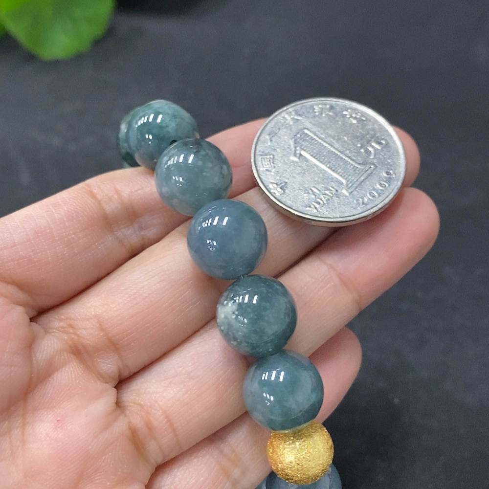 F32733283 Jadeite Bracelet Approx.11.8mm Total Weight Approx.50.26g Non-Gold