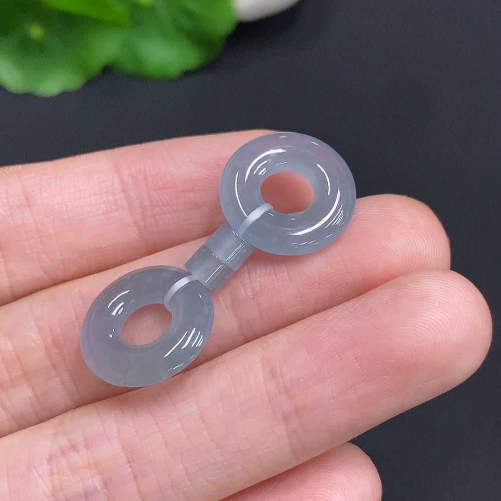 F35125394 Jadeite Donut Sell as a Lot Total Weight Approx.6.63g