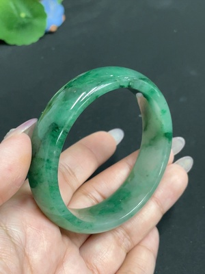 H34955370 African Emerald (Dulong Jade) Regular Bangle