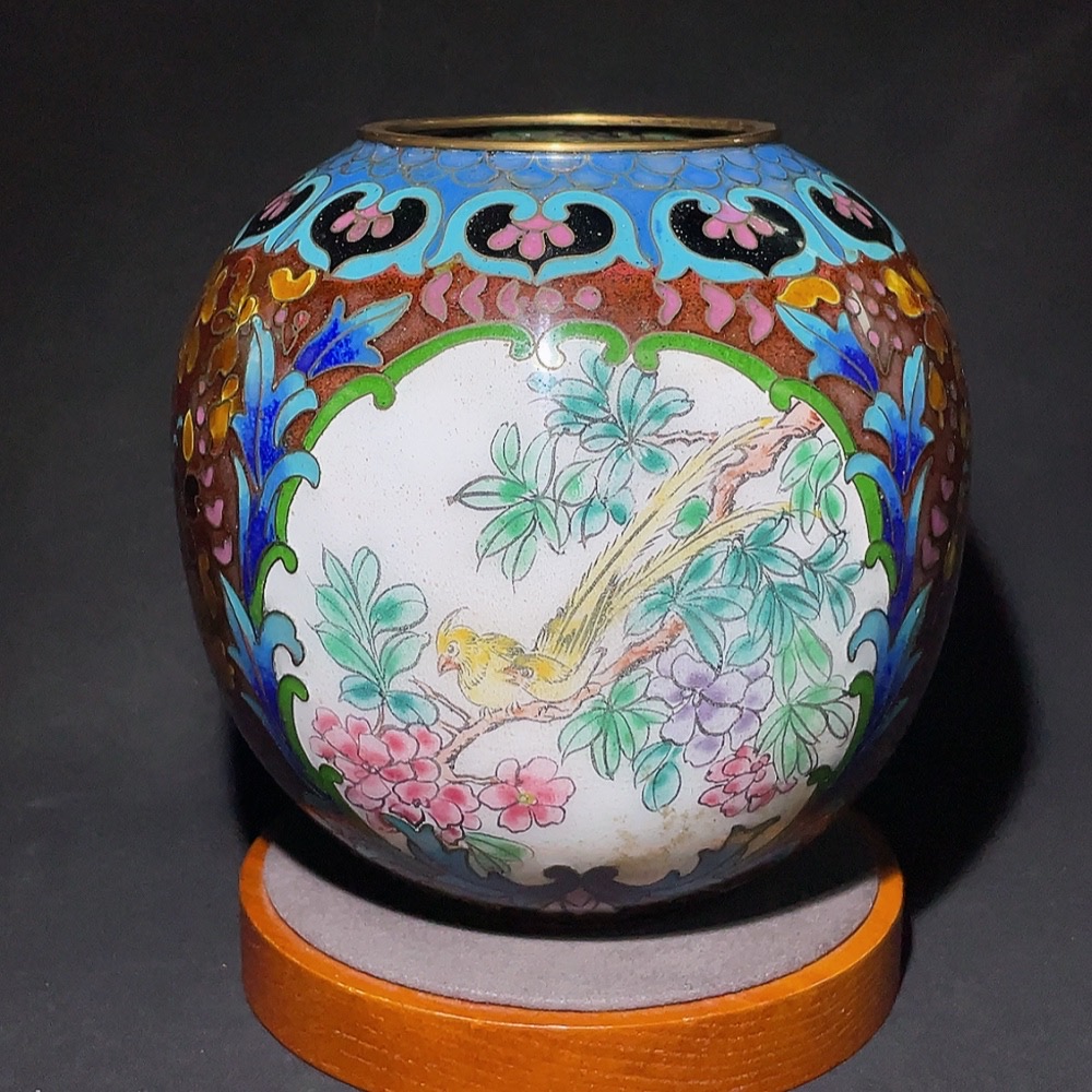 W31638640 Republic of China export copper wire cloisonné enamel cloisonné lampshade miscellaneous