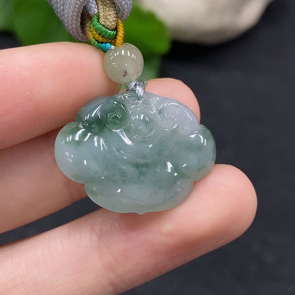 F33926525 Jadeite Ruyi Pendant Total Weight Approx.6.9g