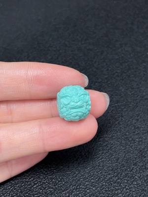 C43151800 绿松石挂件 货品总重约3.2g 卡14.2mm左右（含微量元素）