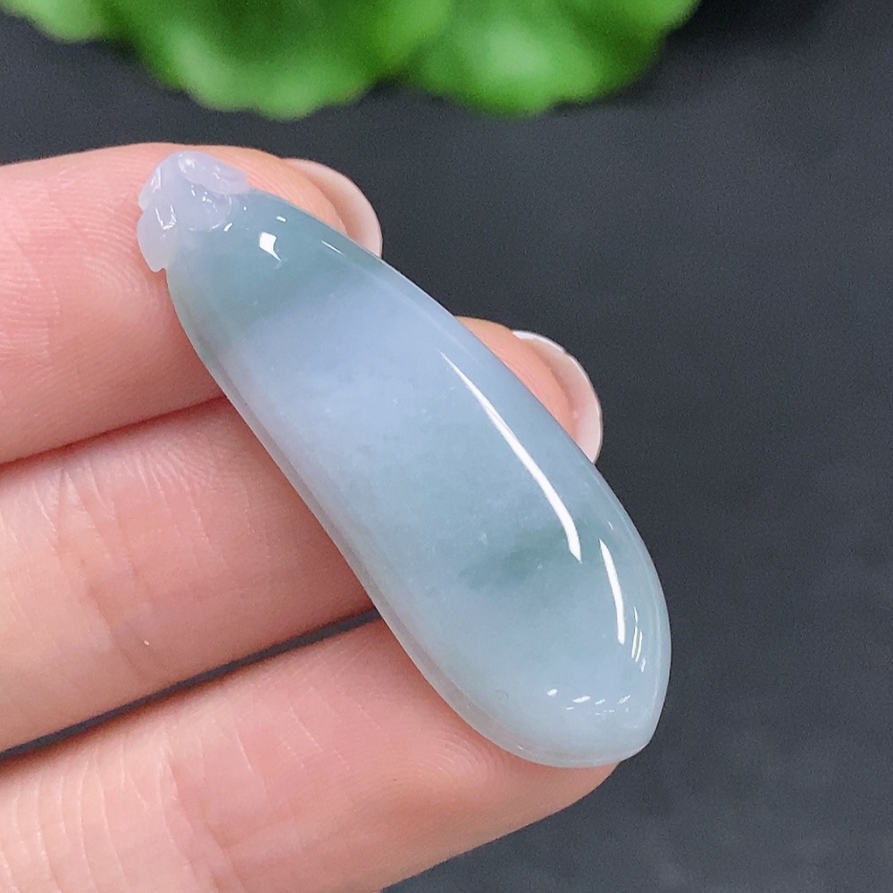 F34968567 Jadeite Fu Gua Pendant, Total Weight Approximately 4.4g