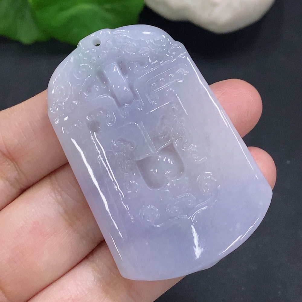 F32802007 Jadeite Antique Pendant Total Weight Approx. 22.5g